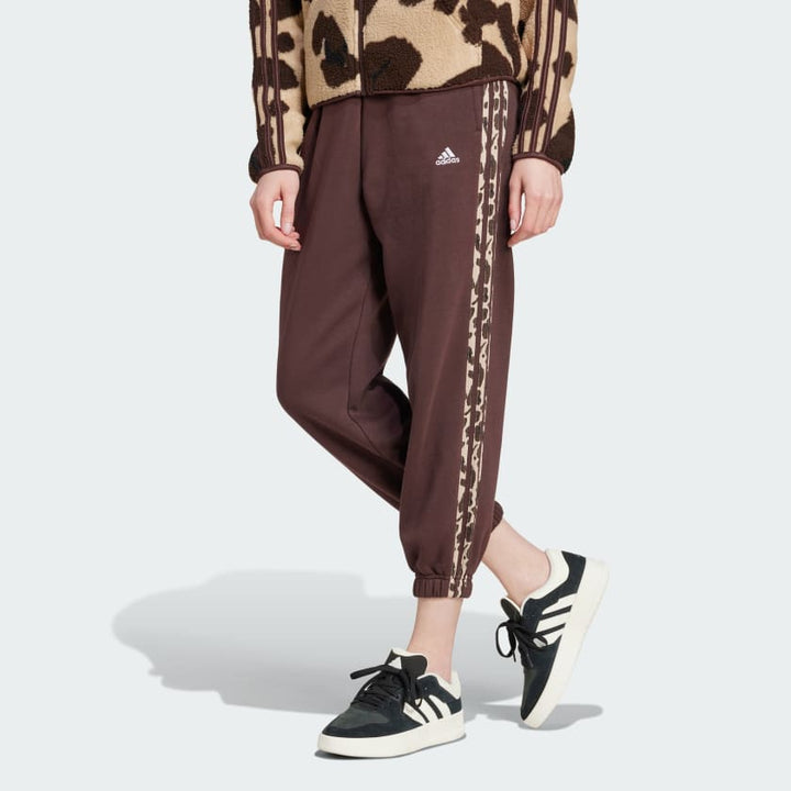 Adidas Essentials 3-Stripes Animal-Print 7/8 Pants