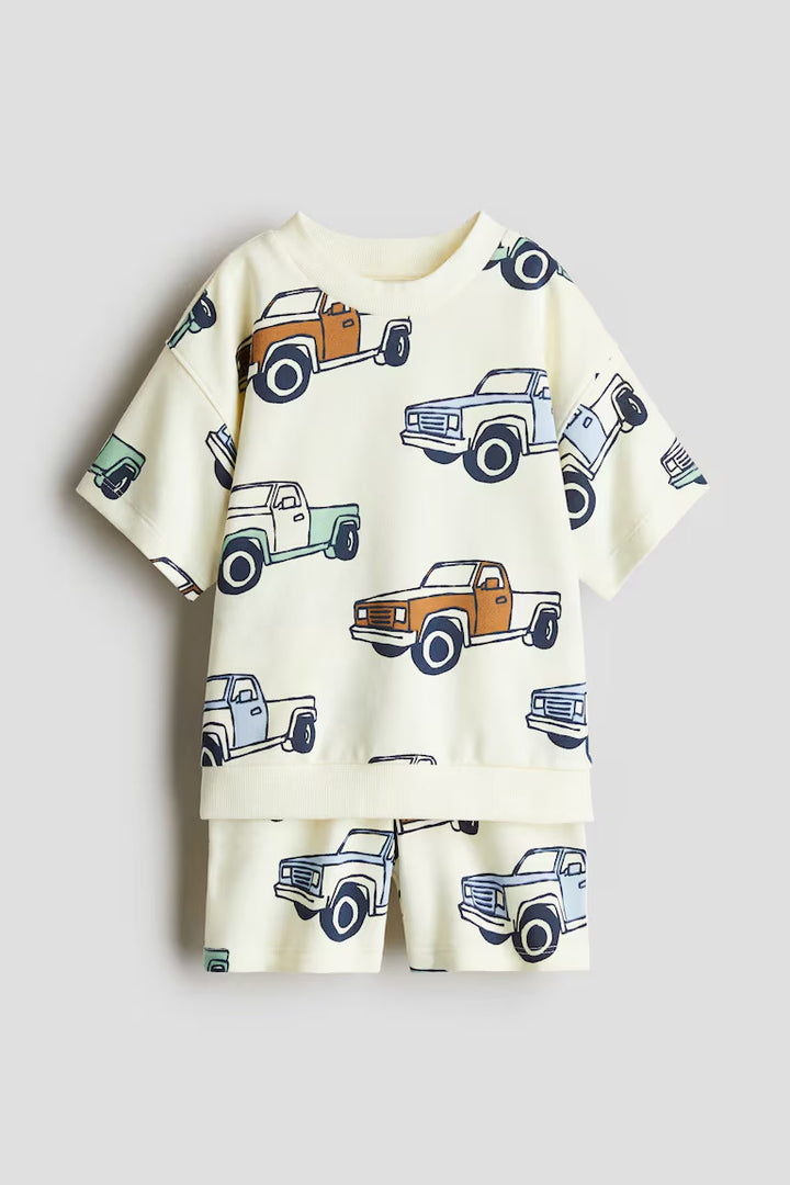H&M 2-PIECE PRINTED SWEATSUIT