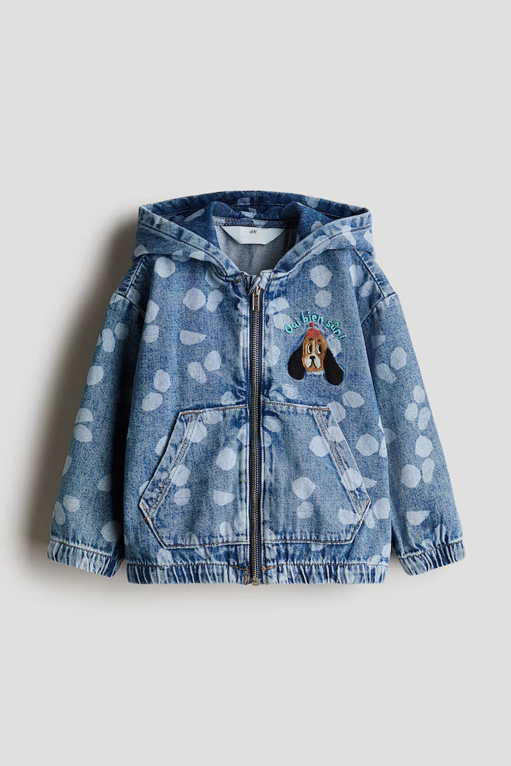 H&M HOODED DENIM JACKET