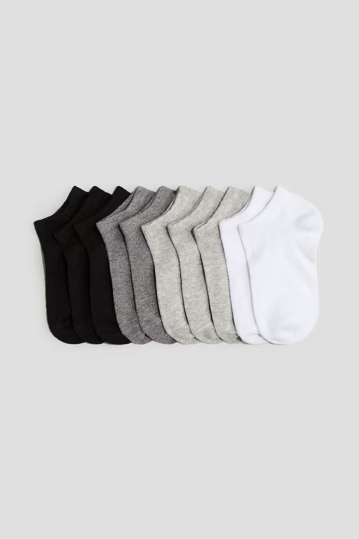 H&M 10-PACK ANKLE SOCKS