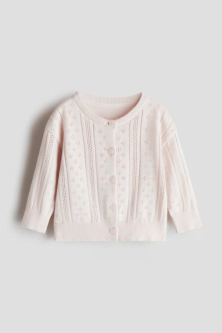 H&M PATTERN-KNIT COTTON CARDIGAN