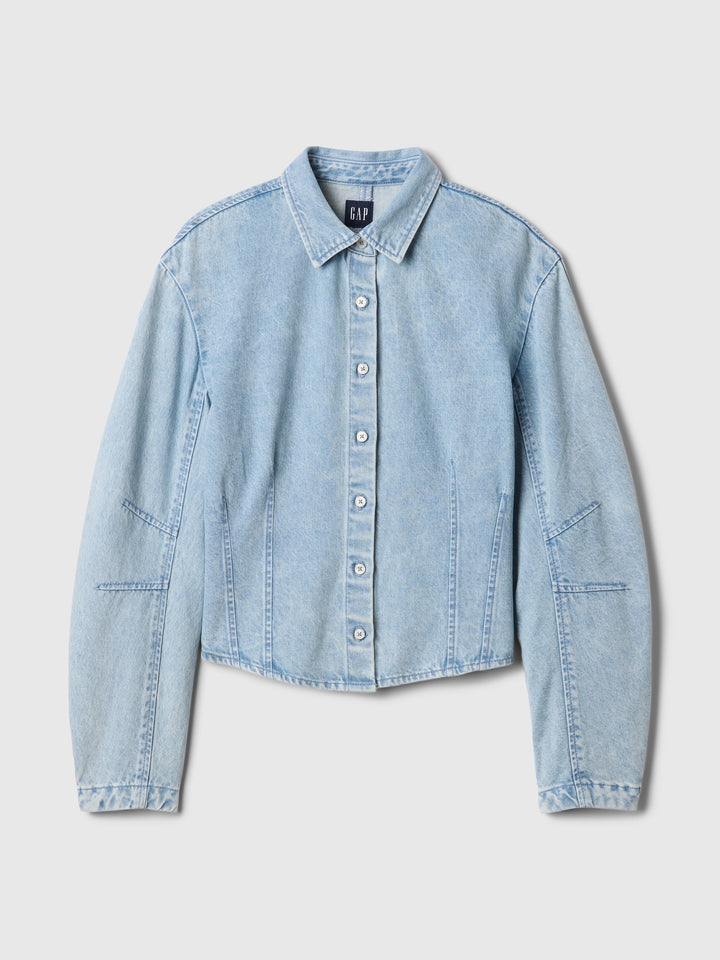 Gap Barrel-Sleeve Denim Shirt