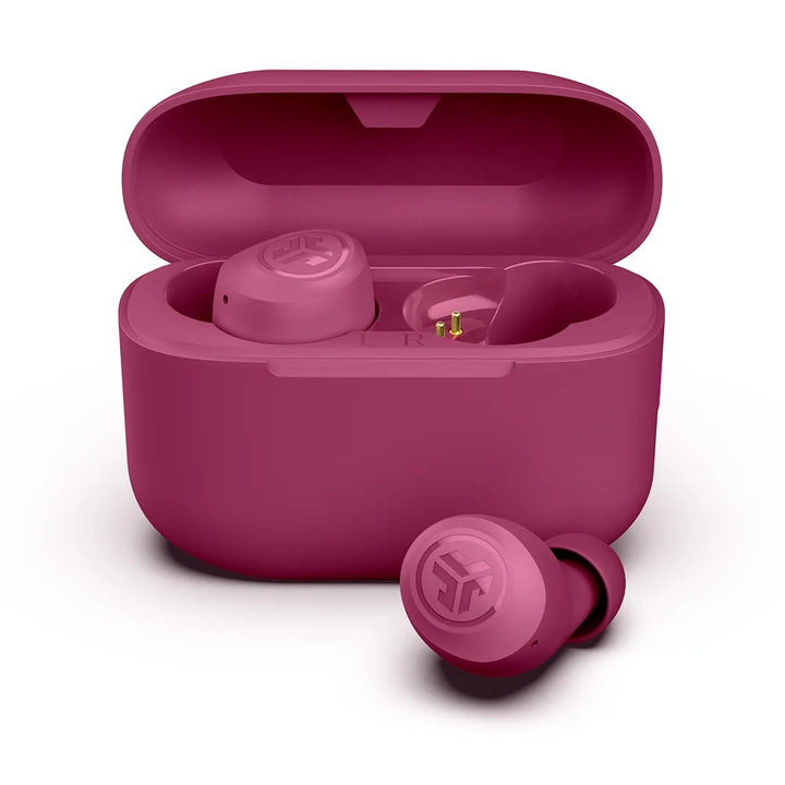 JLab Go Air Pop Bluetooth Earbuds, True Wireless with Charging Case, Dark Pink