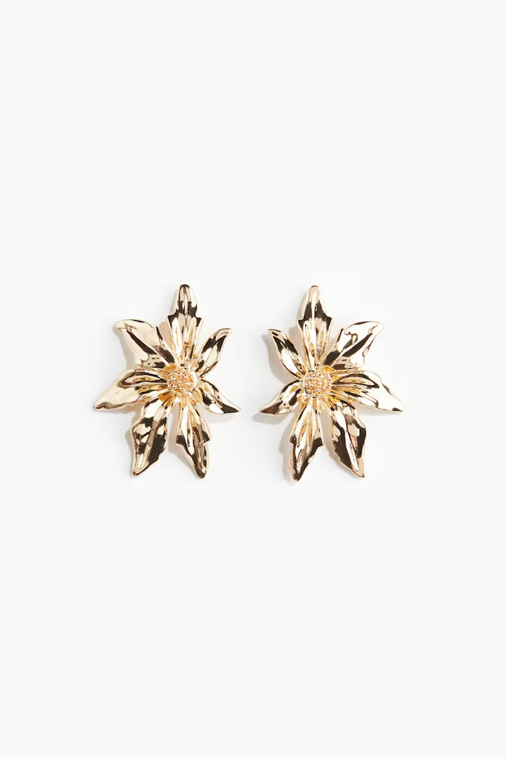 H&M FLOWER-SHAPED EARRINGS