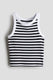 white/beige striped