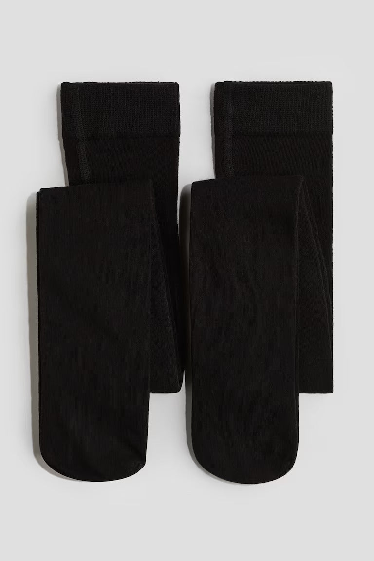 H&M 2-PACK TIGHTS