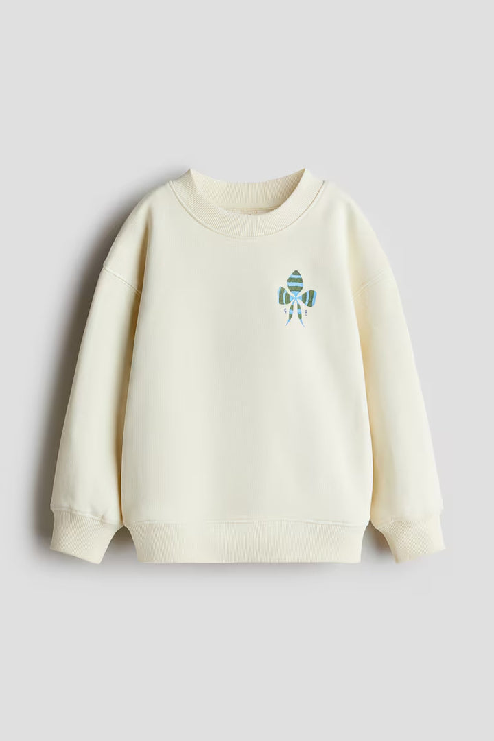 H&M PRINTED COTTON SWEATSHIRT