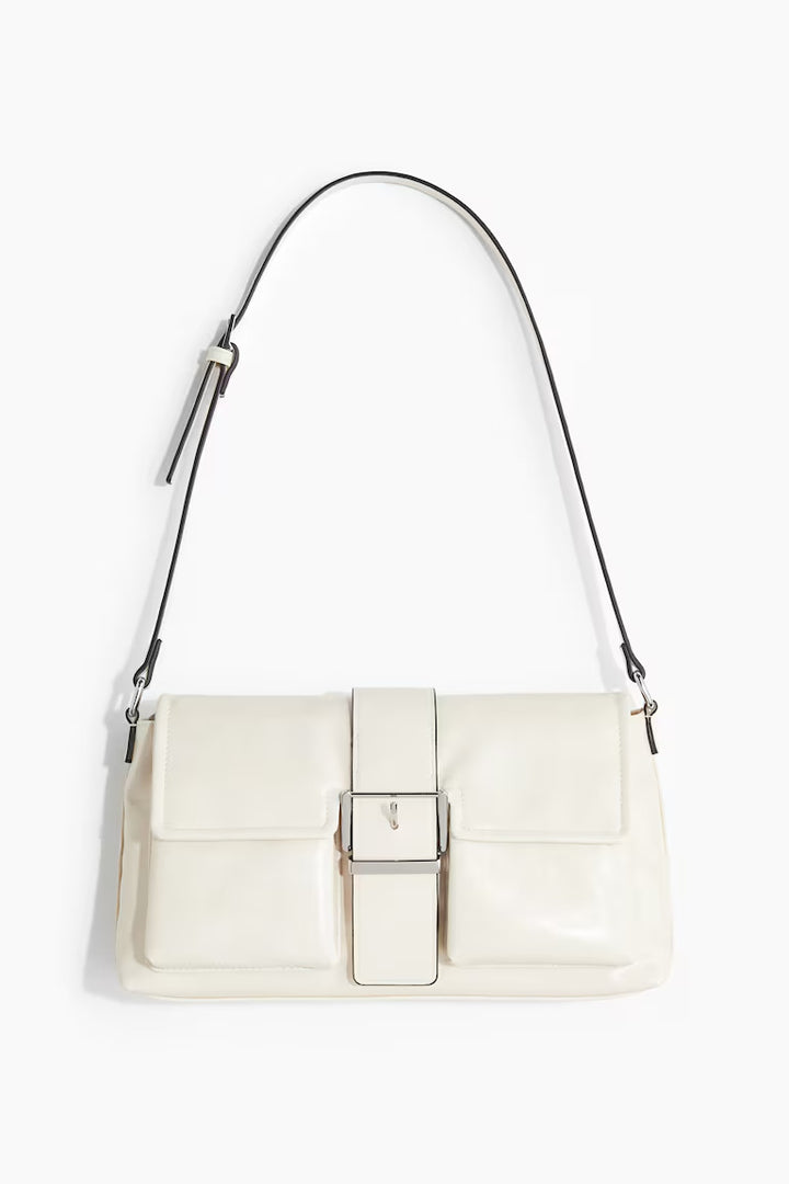 H&M COATED SHOULDER BAG