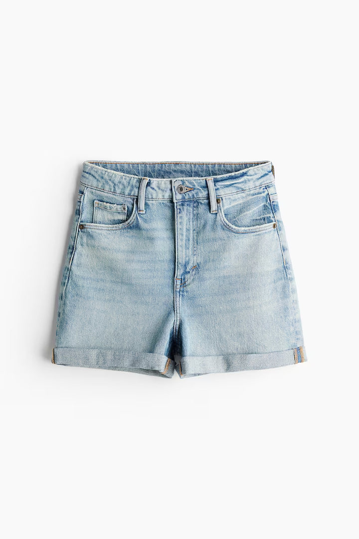 H&M MOM ULTRA HIGH DENIM SHORTS