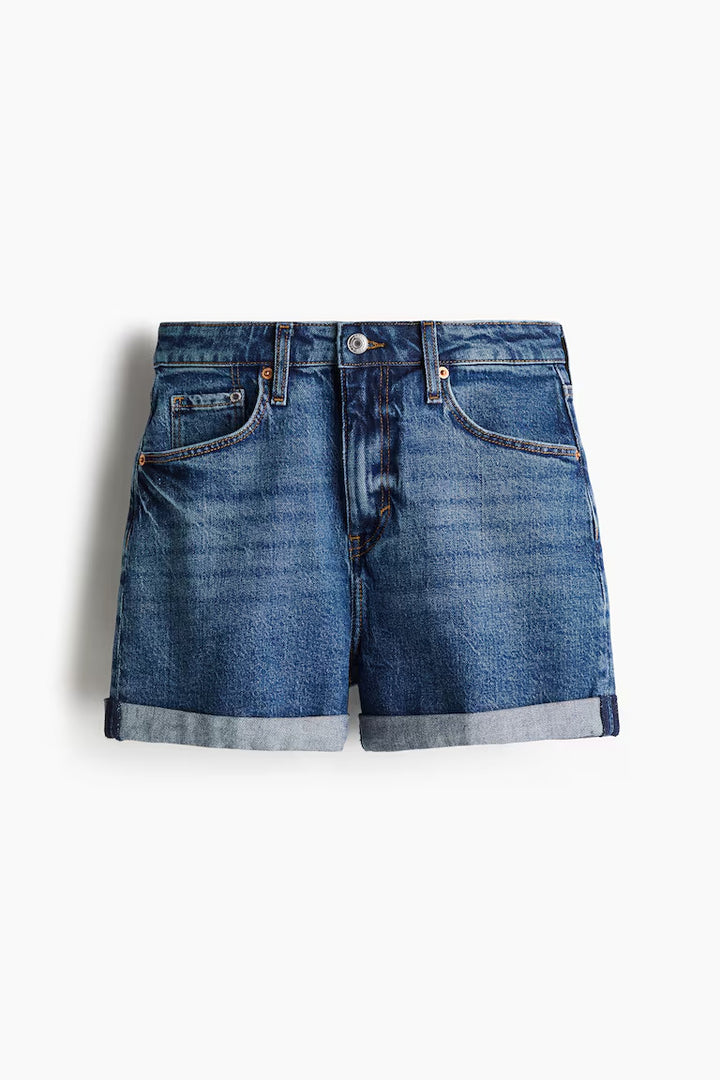 H&M MOM ULTRA HIGH DENIM SHORTS