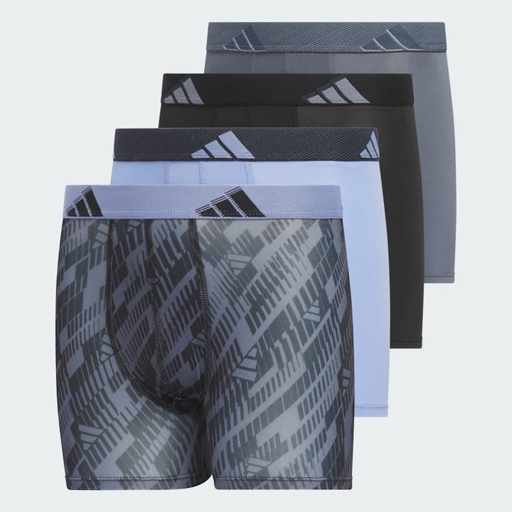 Adidas Youth Microfiber Graphic 4-Pack Boxer Briefs