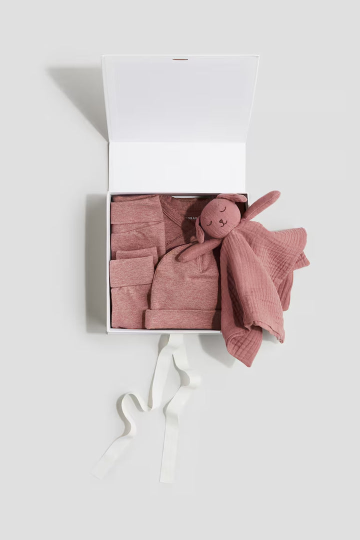 H&M 4-PIECE COTTON GIFT BOX SET