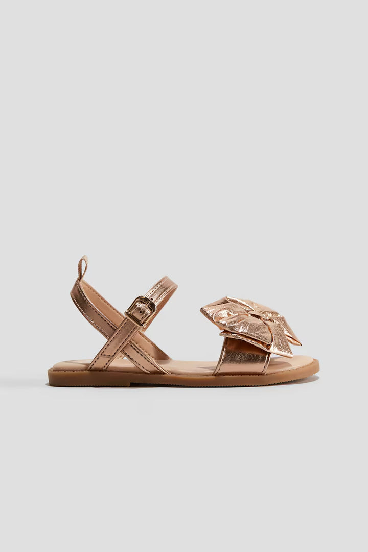 H&M SHIMMERY METALLIC SANDALS
