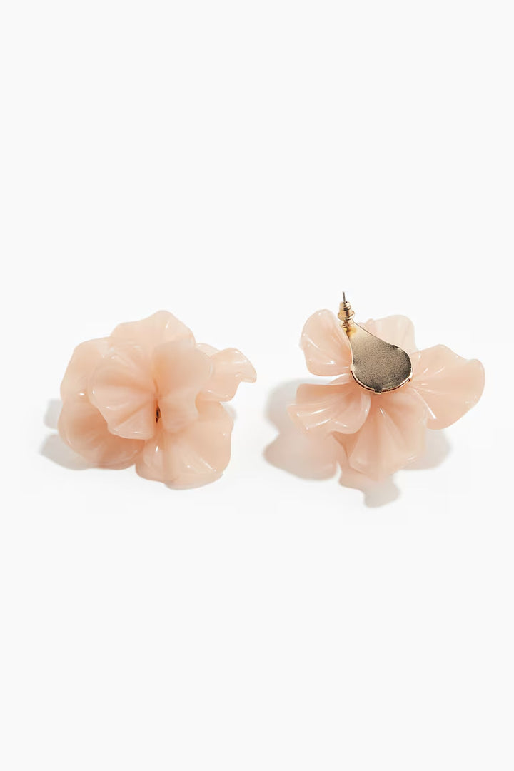 H&M FLOWER-SHAPED STUD EARRINGS