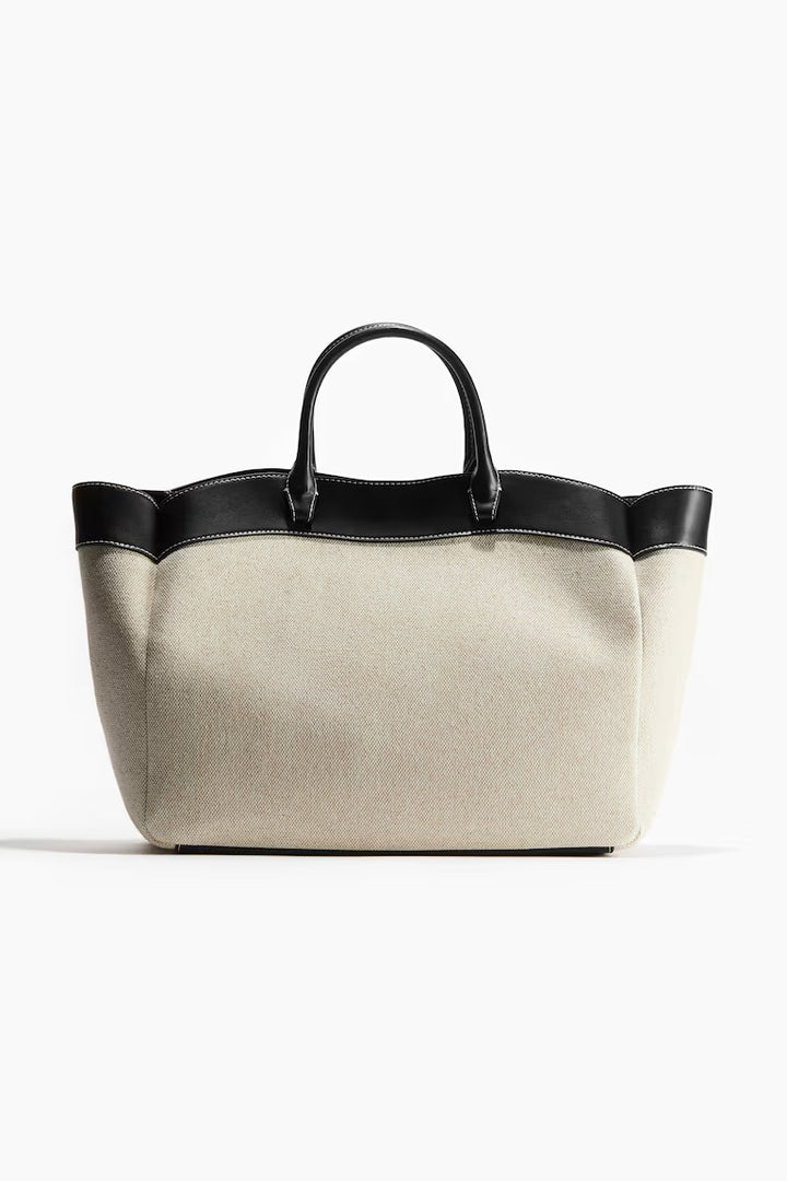 H&M CANVAS SHOPPER