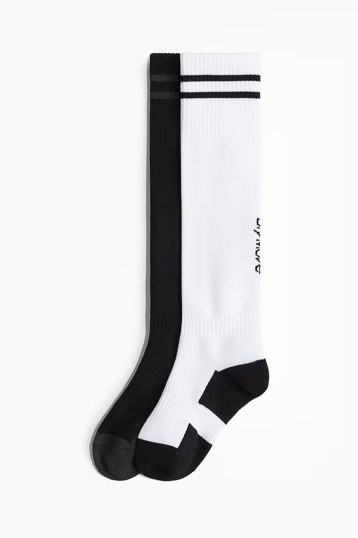 H&M 2-PACK SOCCER SOCKS WITH DRYMOVE™