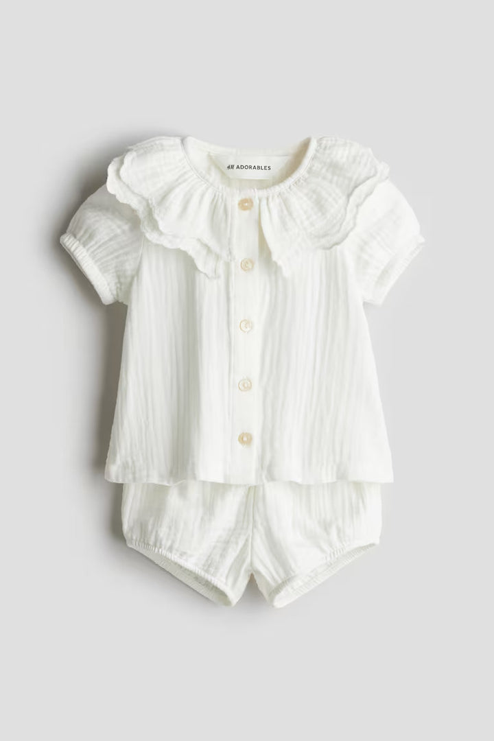 H&M 2-PIECE COTTON MUSLIN SET
