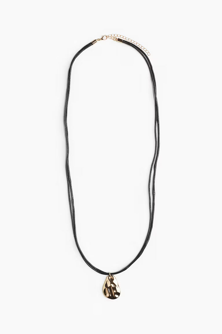 H&M CORD NECKLACE WITH PENDANT