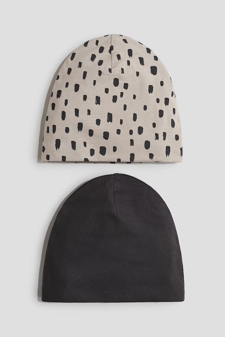 H&M 2-PACK COTTON BEANIES