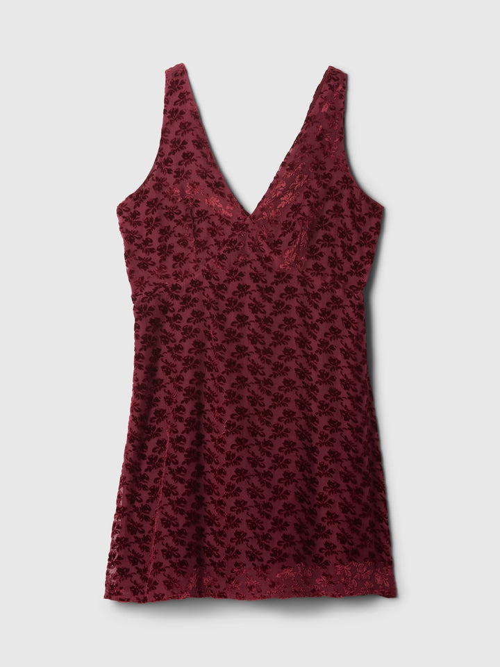 Gap Velvet Floral Mini Dress