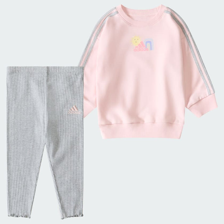 Adidas French Terry Crewneck Legging Set Kids