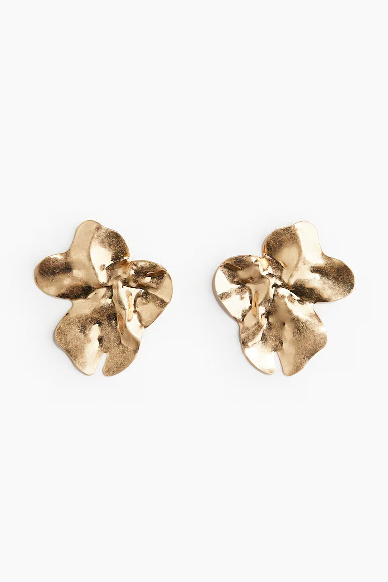H&M PETAL-SHAPED EARRINGS