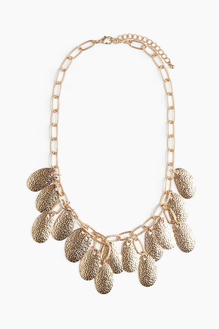 H&M METAL-DISC PENDANT NECKLACE