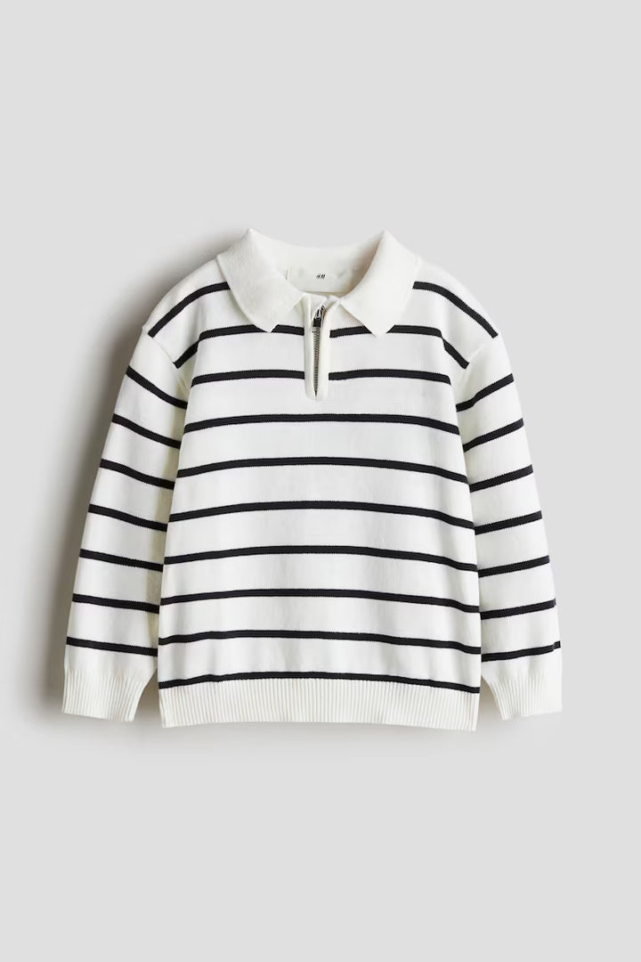 H&M HALF-ZIP POLO SWEATER