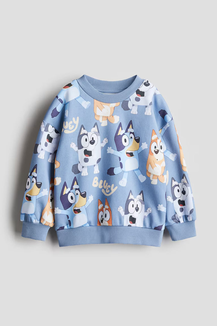 H&M OVERSIZED PRINTED SWEATSHIRT