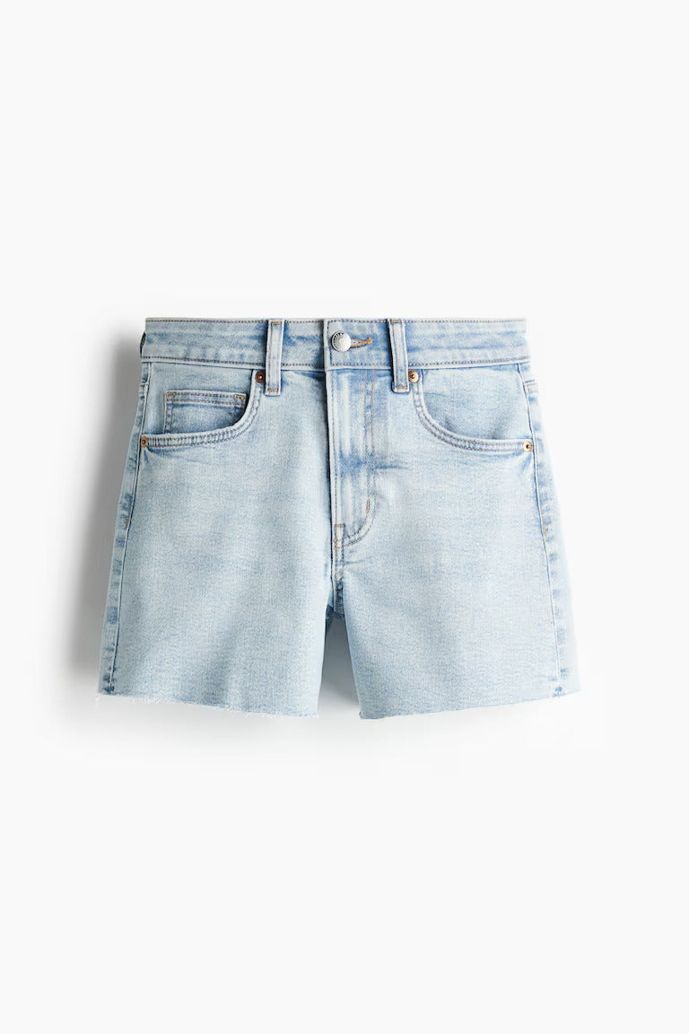 H&M SKINNY HIGH DENIM SHORTS