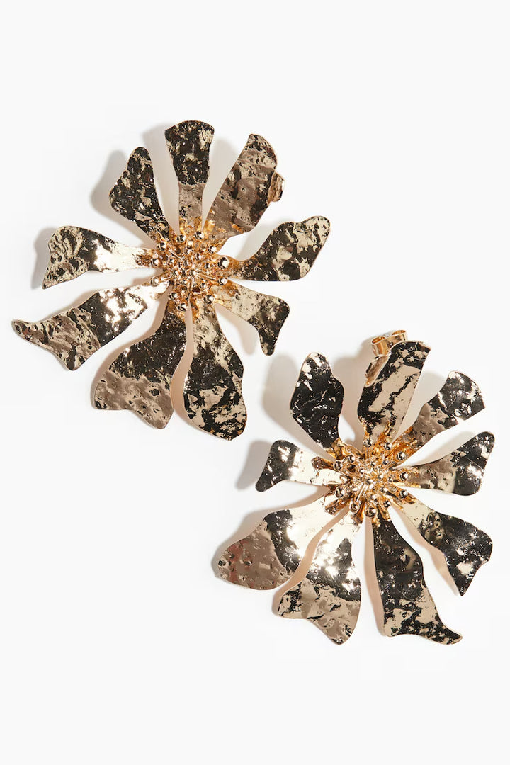 H&M FLOWER-SHAPED EARRINGS