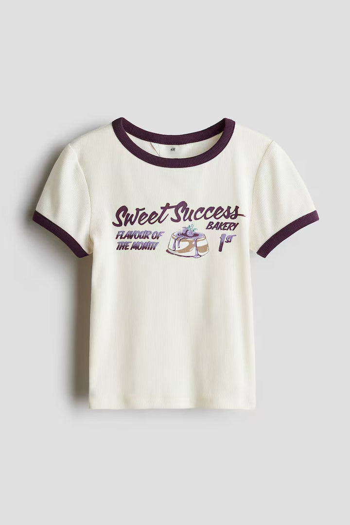 H&M COTTON JERSEY TOP