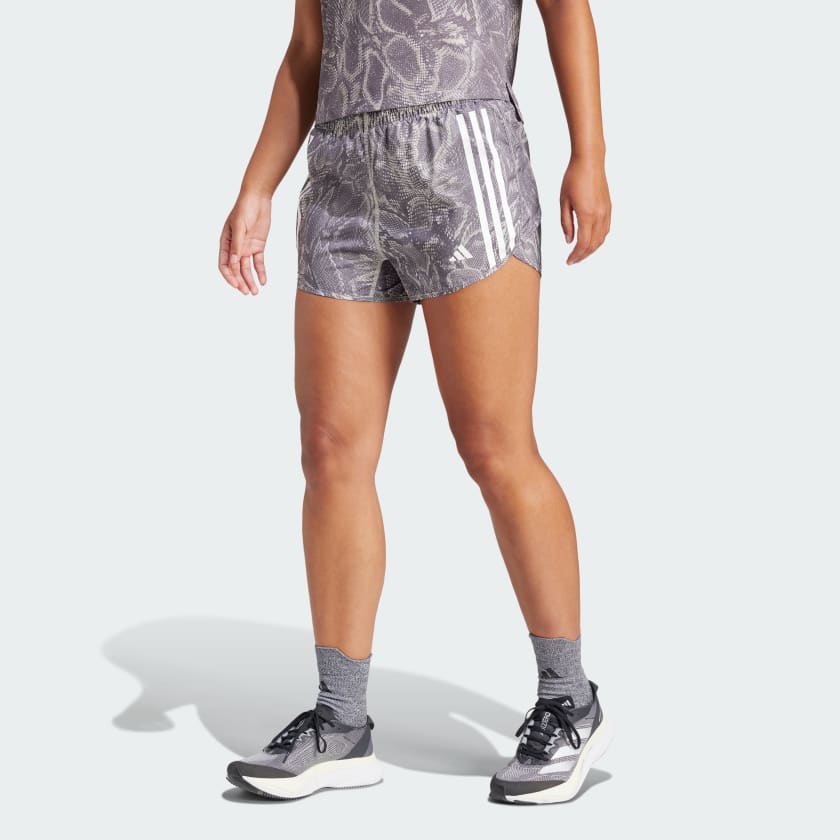 Adidas Own the Run Excite Allover Print AEROREADY Shorts