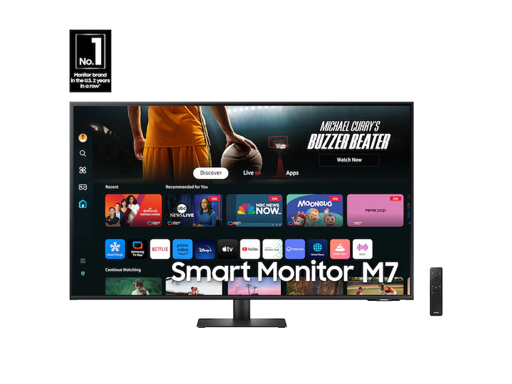 Samsung 43" Smart Monitor M7 (M70D) 4K UHD with Streaming TV, Speakers and USB-C