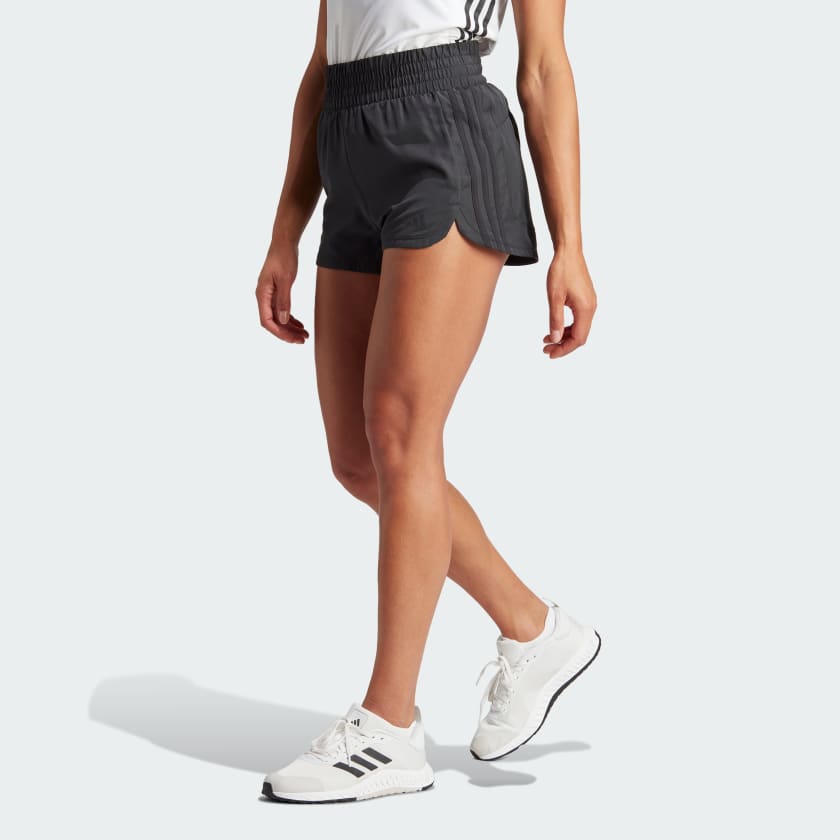 Adidas Pacer Training 3-Stripes Woven High-Rise Shorts