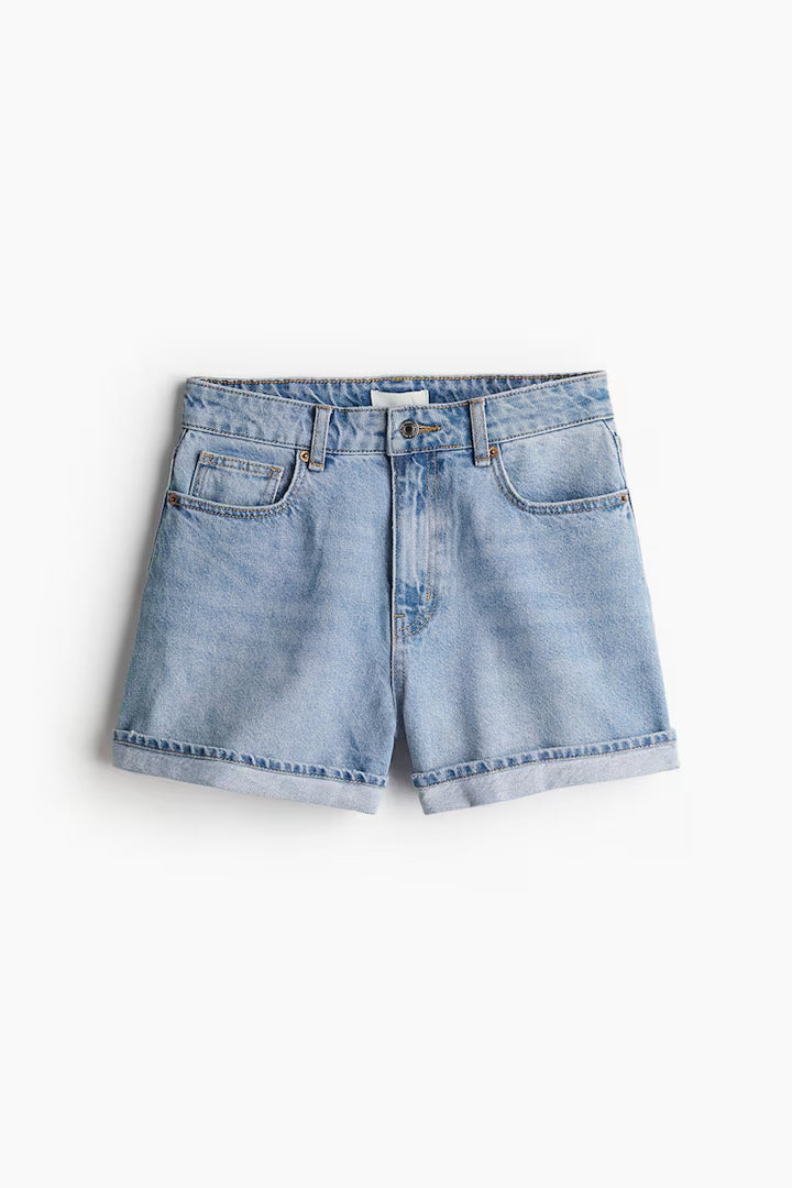 H&M HIGH WAIST DENIM SHORTS