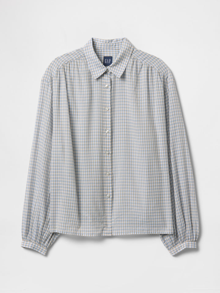 Gap Relaxed Button-Front Shirt