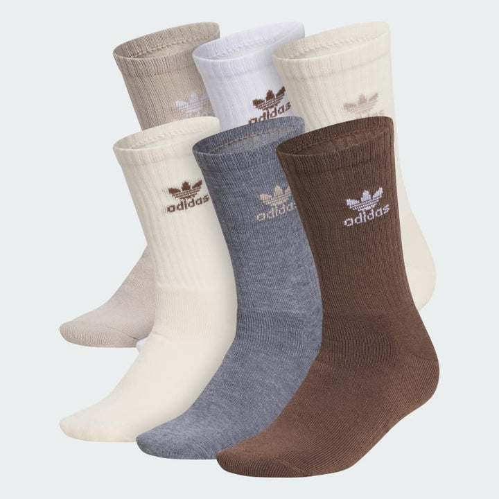 Adidas Trefoil Crew Socks 6 Pairs