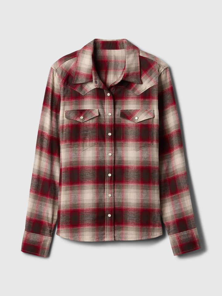 Gap Flannel Western Shirt