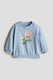 Light blue/checked