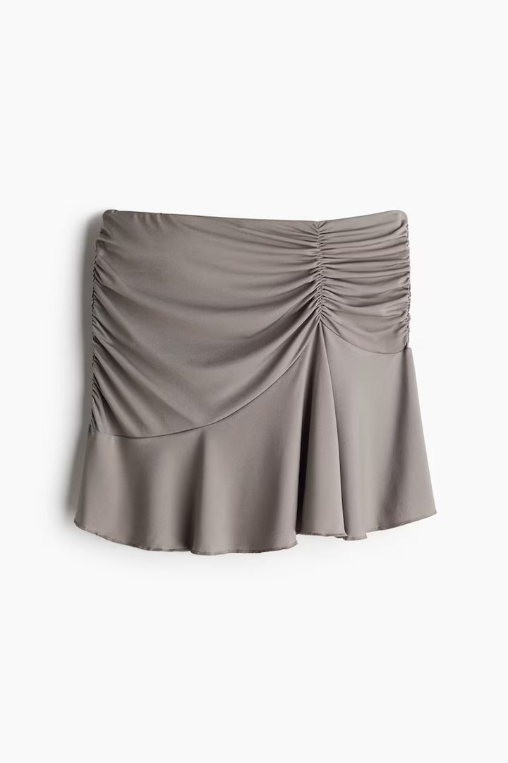 H&M GATHERED MINI SKIRT