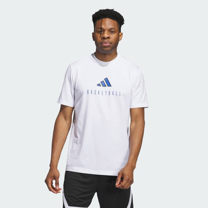Adidas Worldwide Hoops Logo Performance Graphic Tee