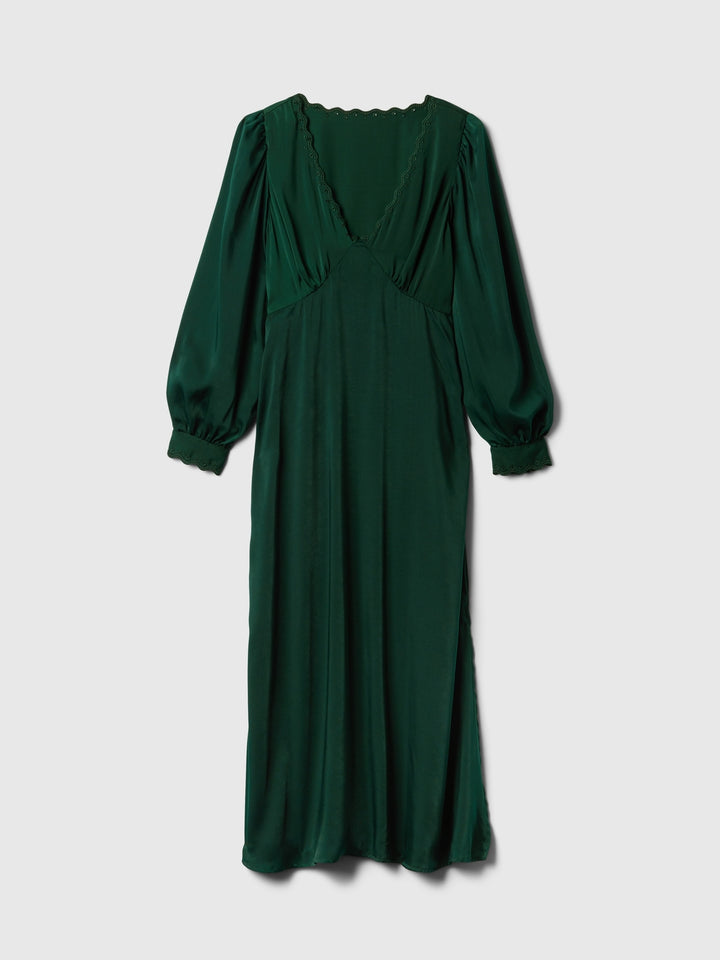 Gap Satin Empire Midi Dress
