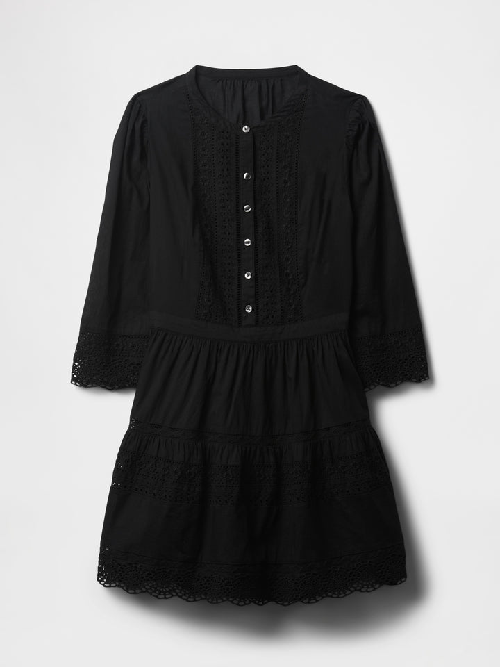 Gap Lace-Trim Mini Dress
