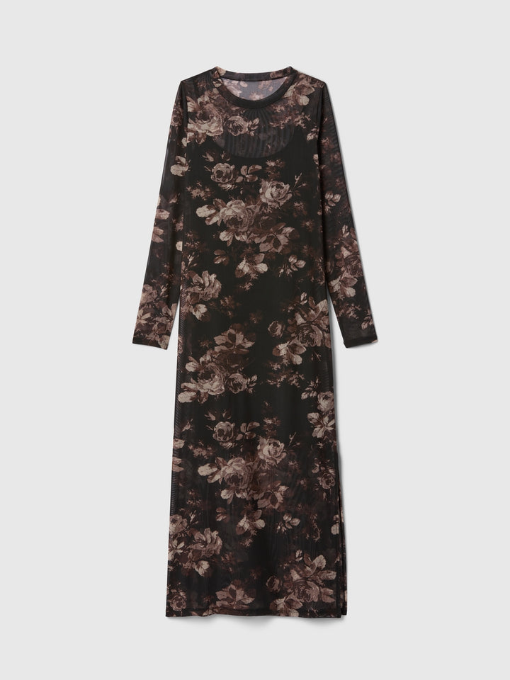 Gap Mesh Midi Dress