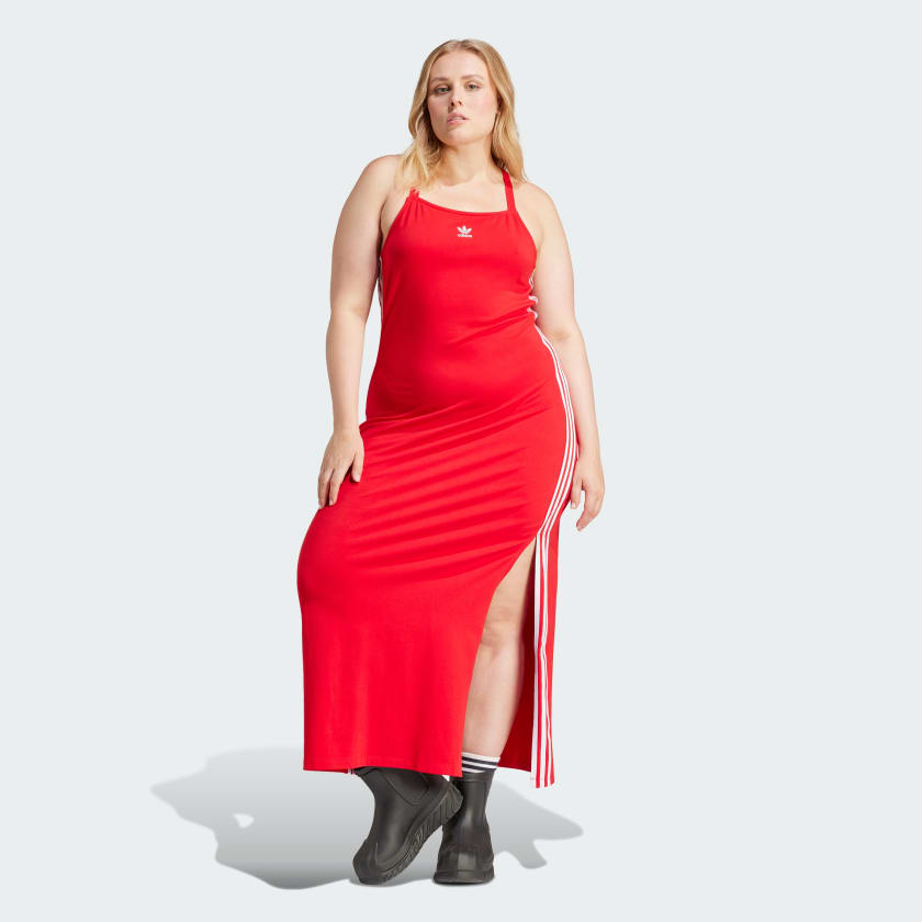 Adidas 3-Stripes Maxi Dress (Plus Size)