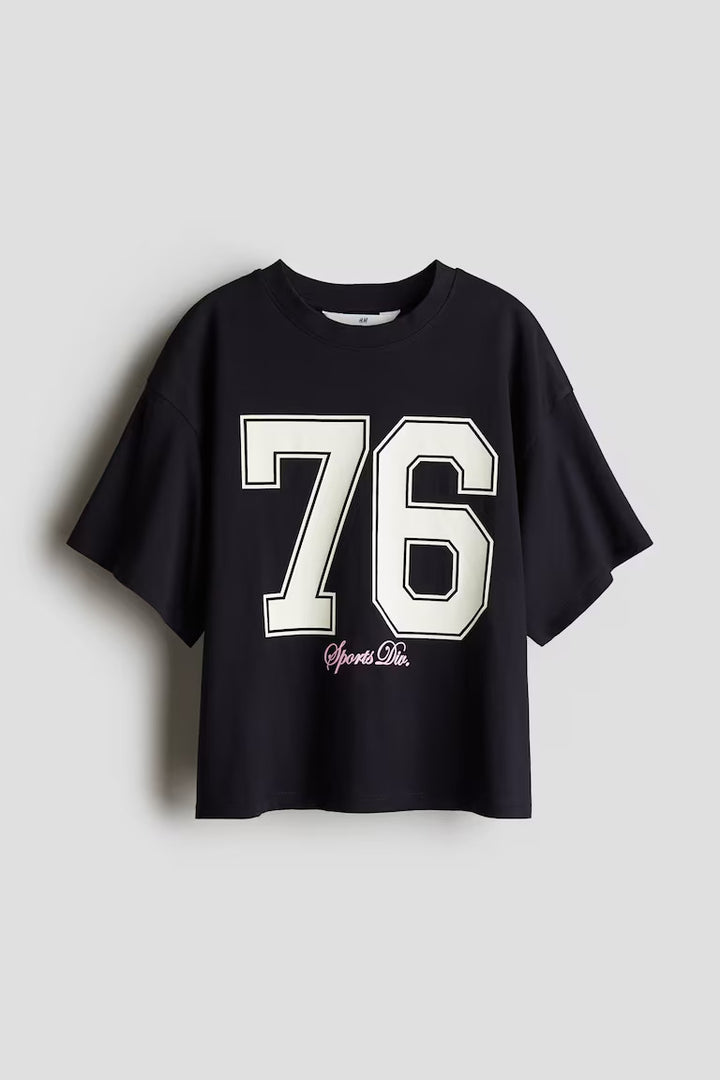 H&M OVERSIZED COTTON T-SHIRT