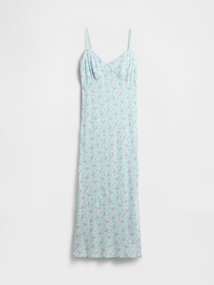 Gap Ruffle-Trim Maxi Slip Dress