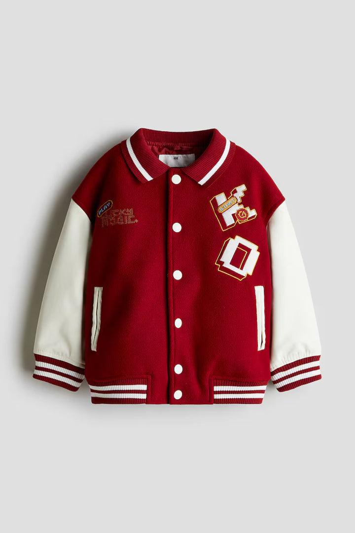 H&M BASEBALL JACKET WITH COLLAR
