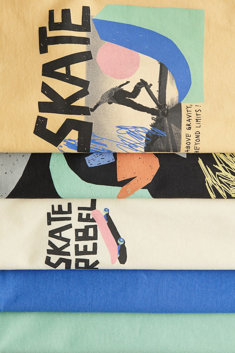 H&M 5-pack Jersey T-shirts